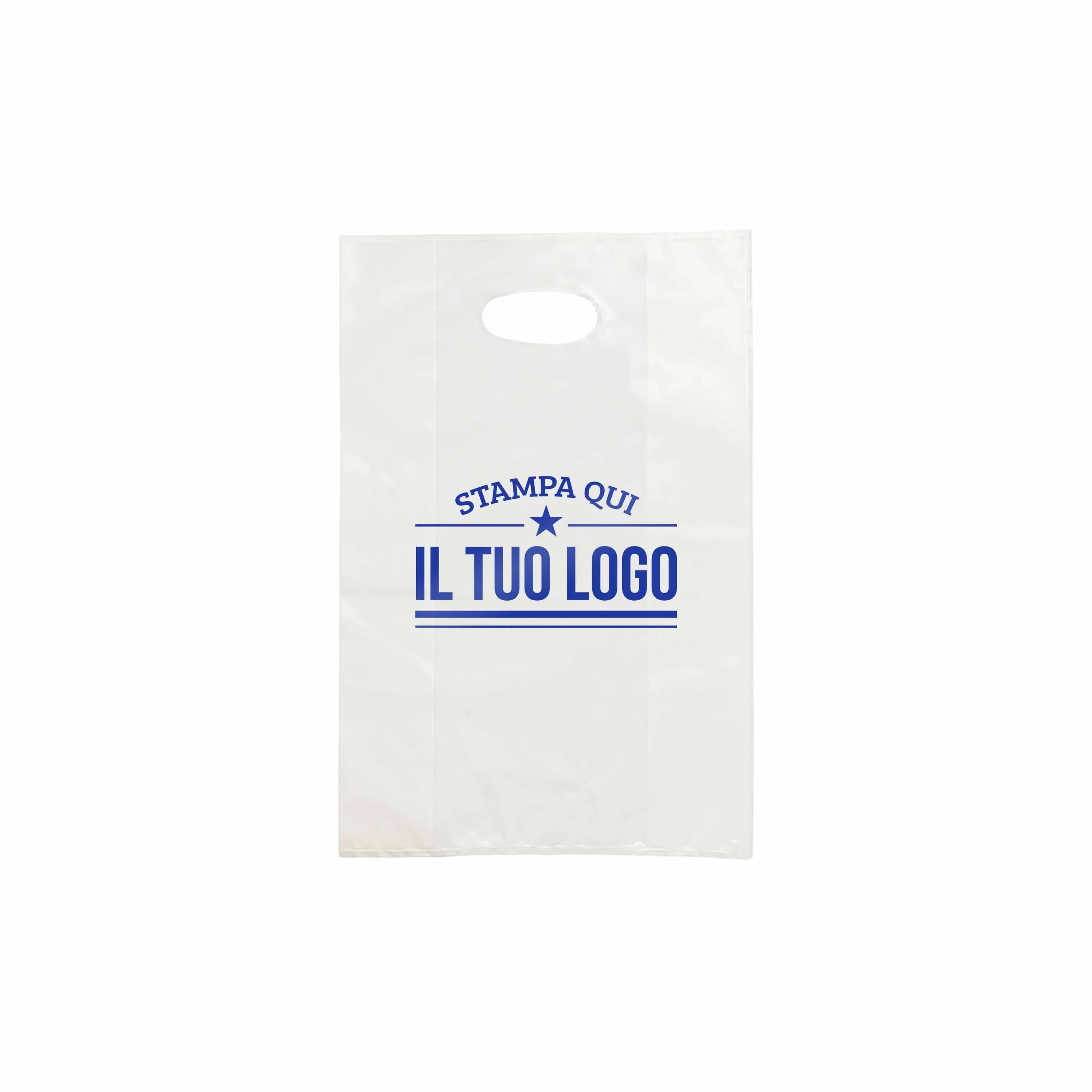 Shopper in Plastica Bianca Personalizzabile - Image 18