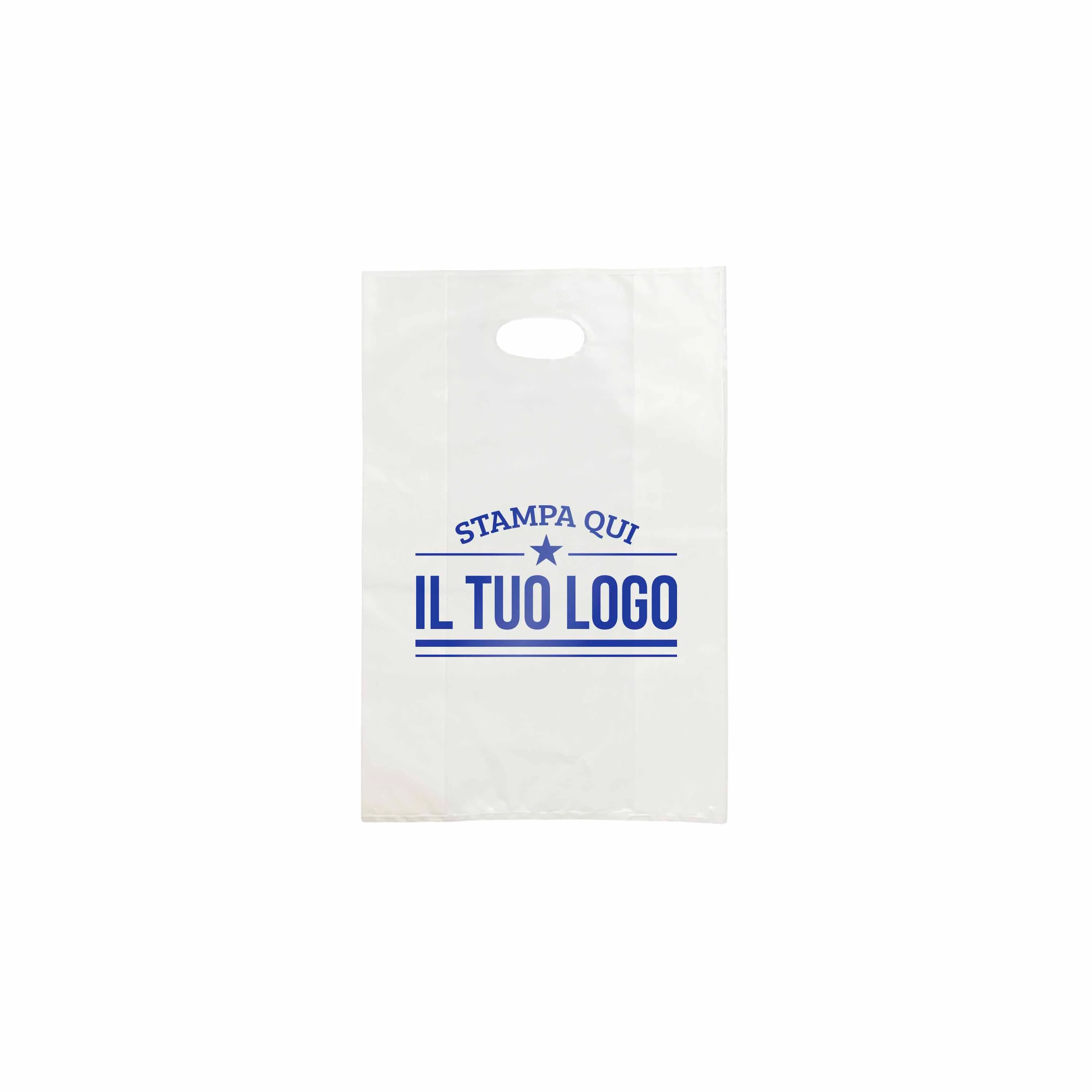 Shopper in Plastica Bianca Personalizzabile - Image 19