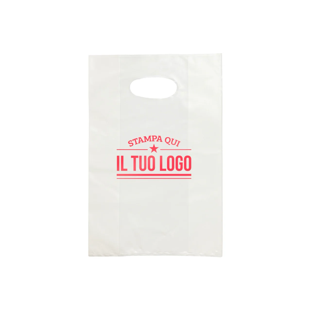 Shopper in Plastica Bianca Personalizzabile - Image 27