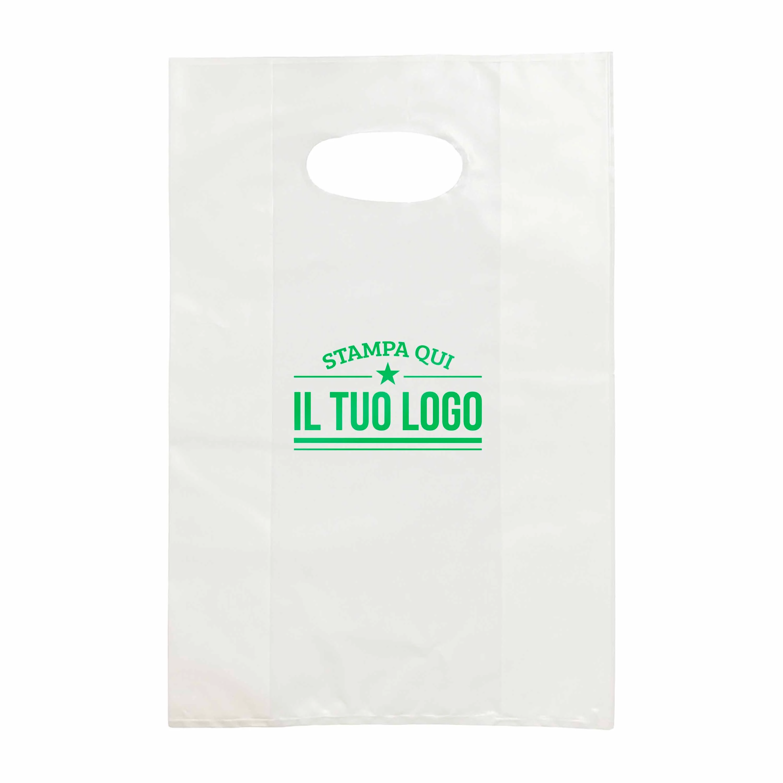 Shopper in Plastica Bianca Personalizzabile - Image 28