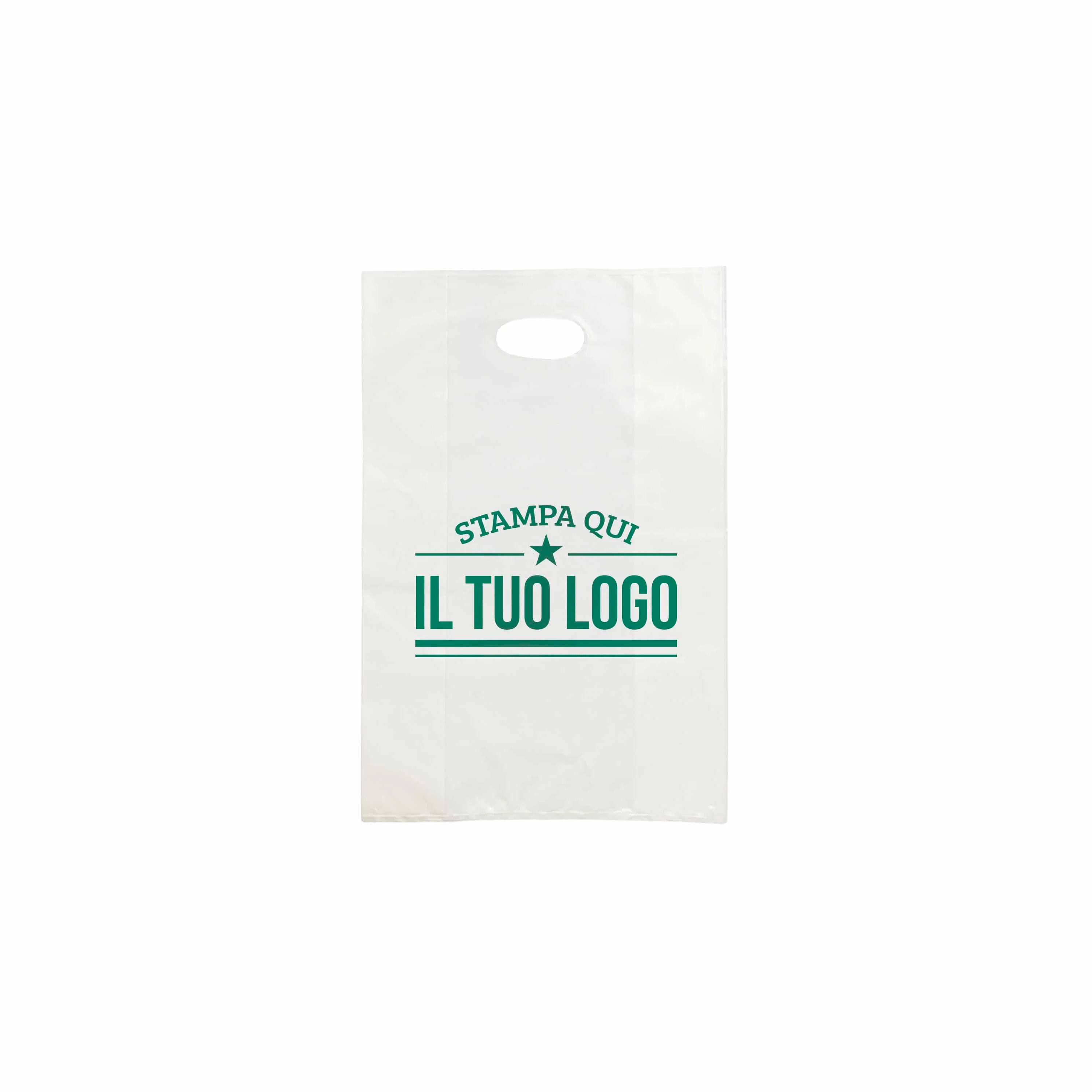 Shopper in Plastica Bianca Personalizzabile - Image 7