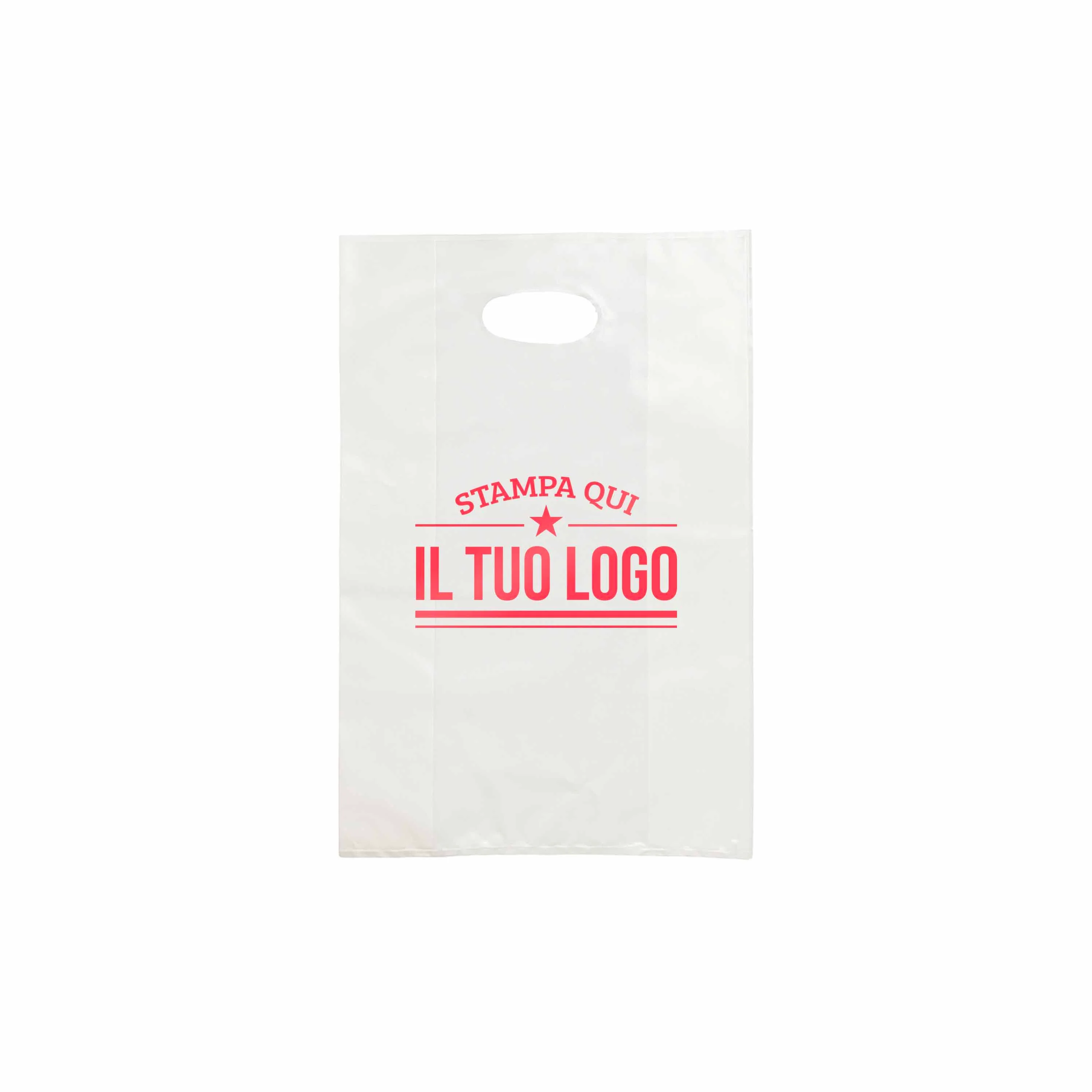 Shopper in Plastica Bianca Personalizzabile - Image 9