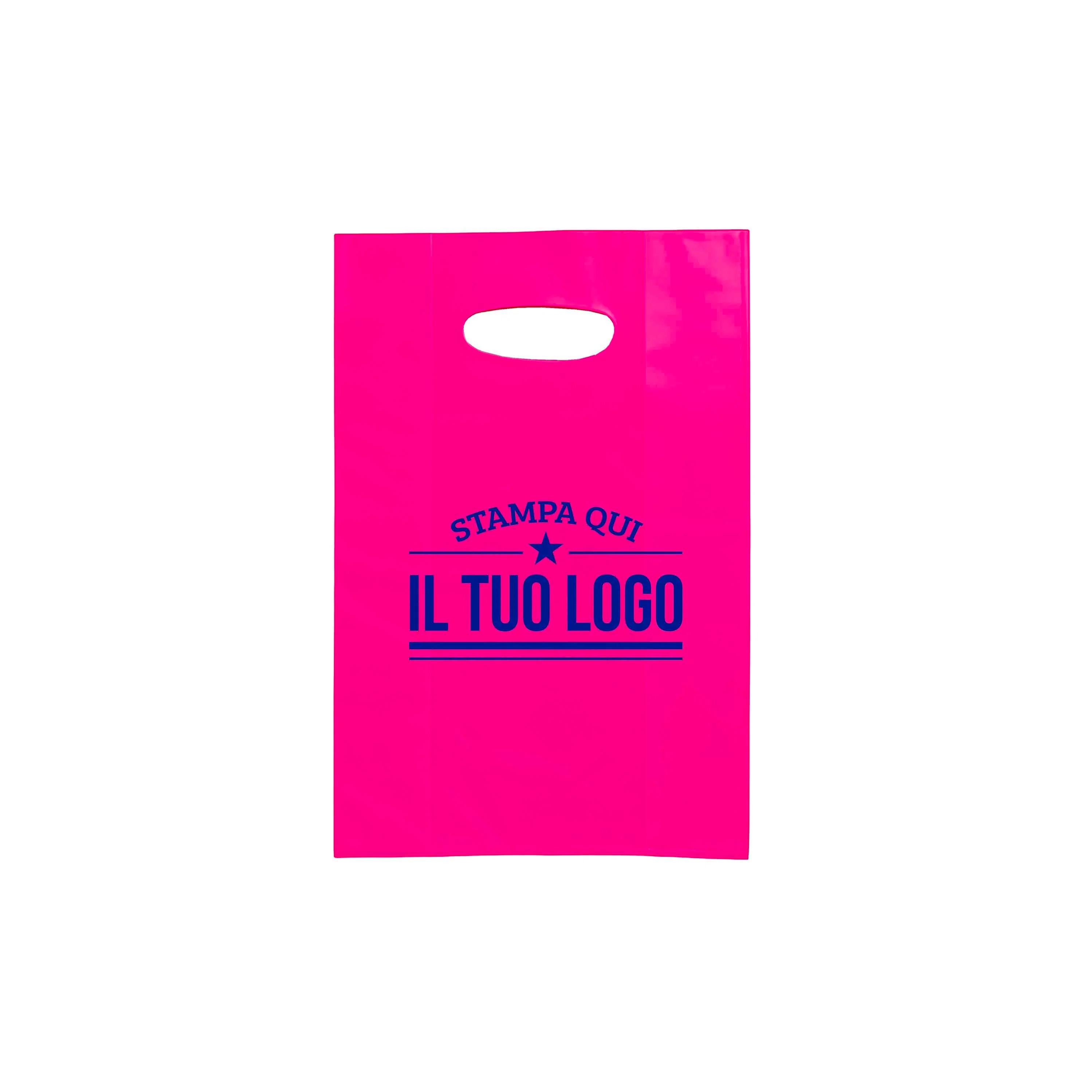 Shopper in Plastica Colorata Personalizzabile con Logo - Image 40