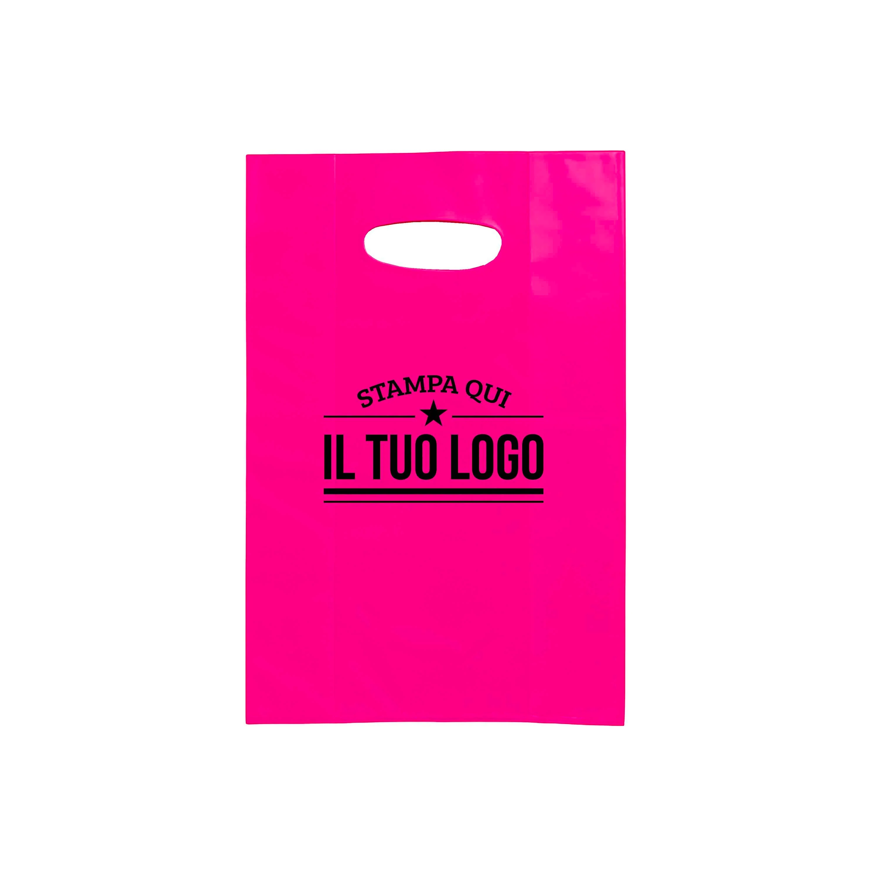Shopper in Plastica Colorata Personalizzabile con Logo - Image 41