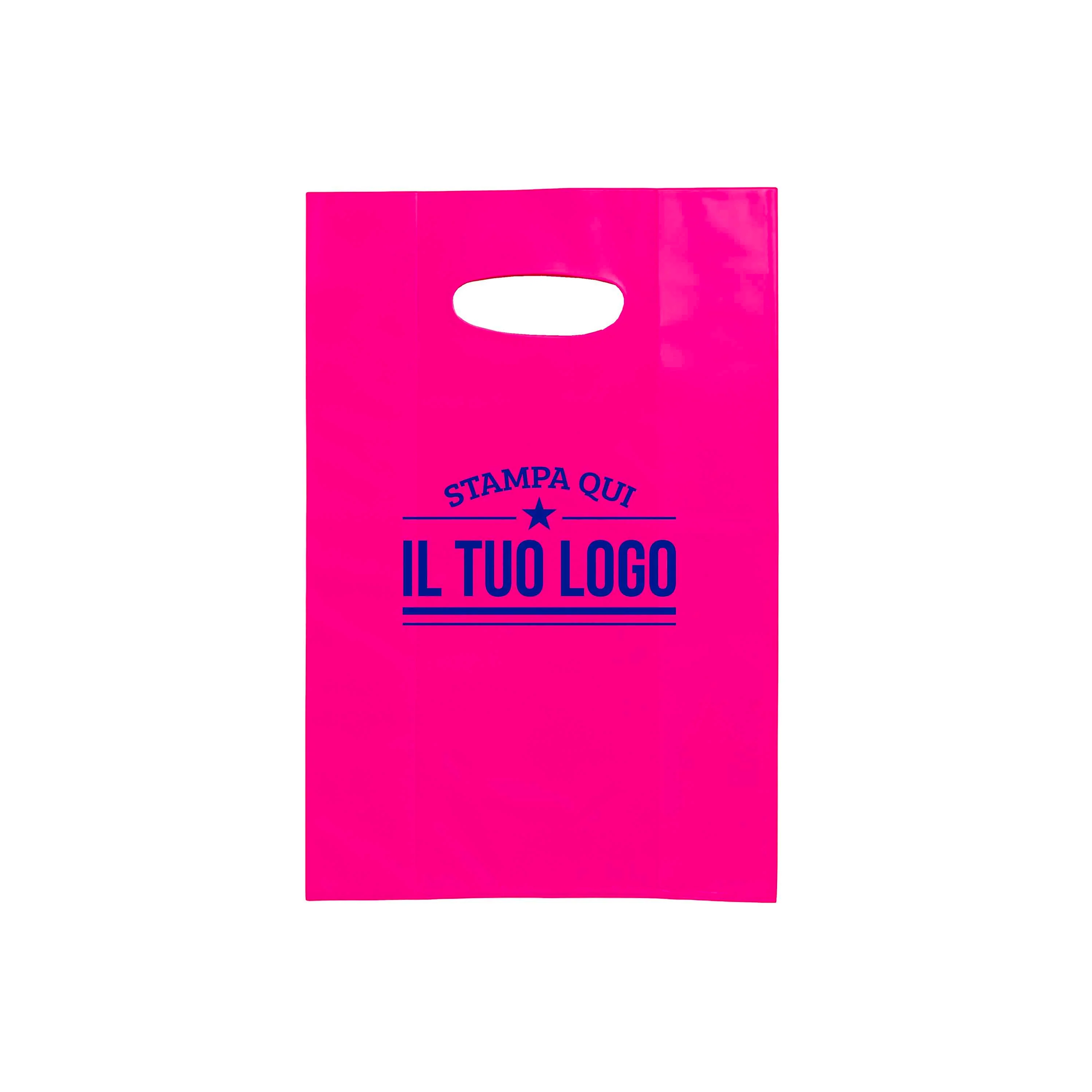 Shopper in Plastica Colorata Personalizzabile con Logo - Image 42