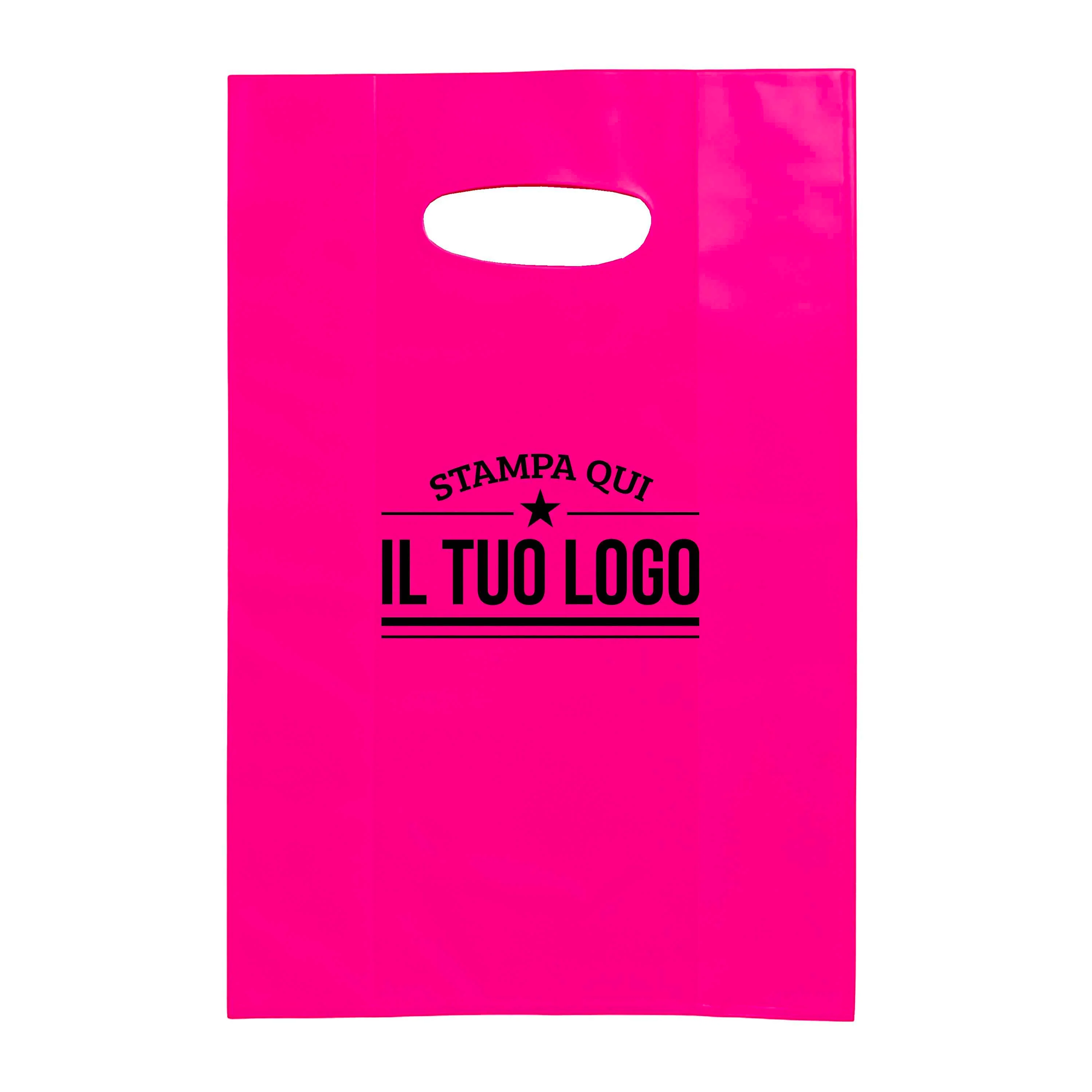 Shopper in Plastica Colorata Personalizzabile con Logo - Image 43