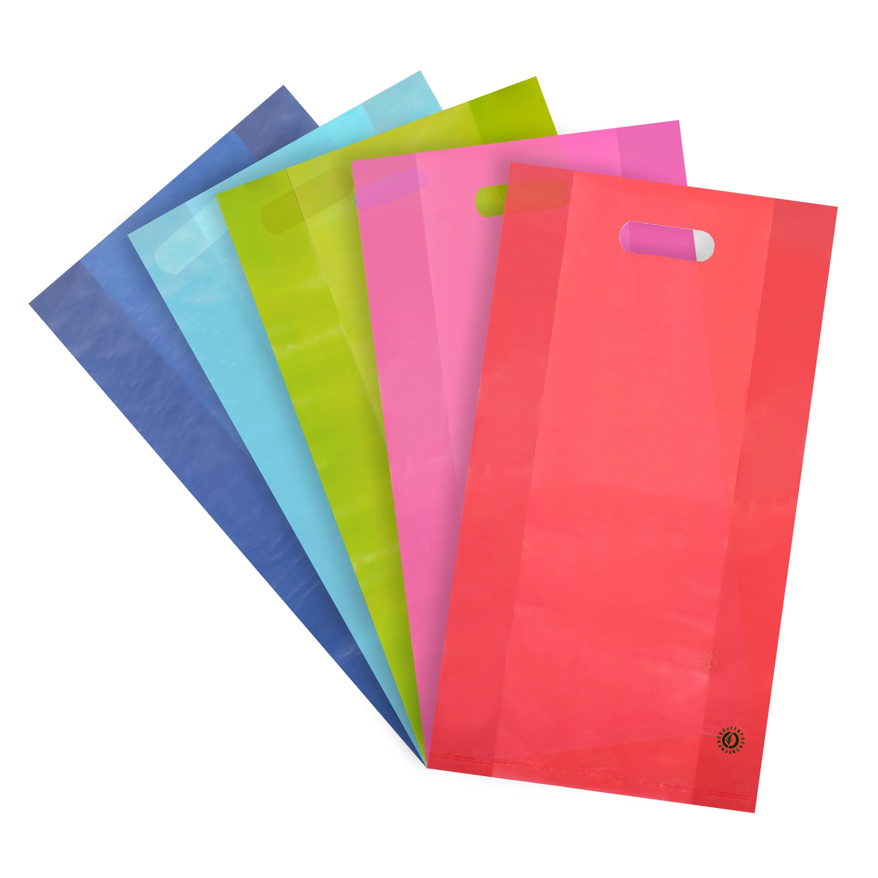 Shopper Plastica Colorata con Soffietto Mix