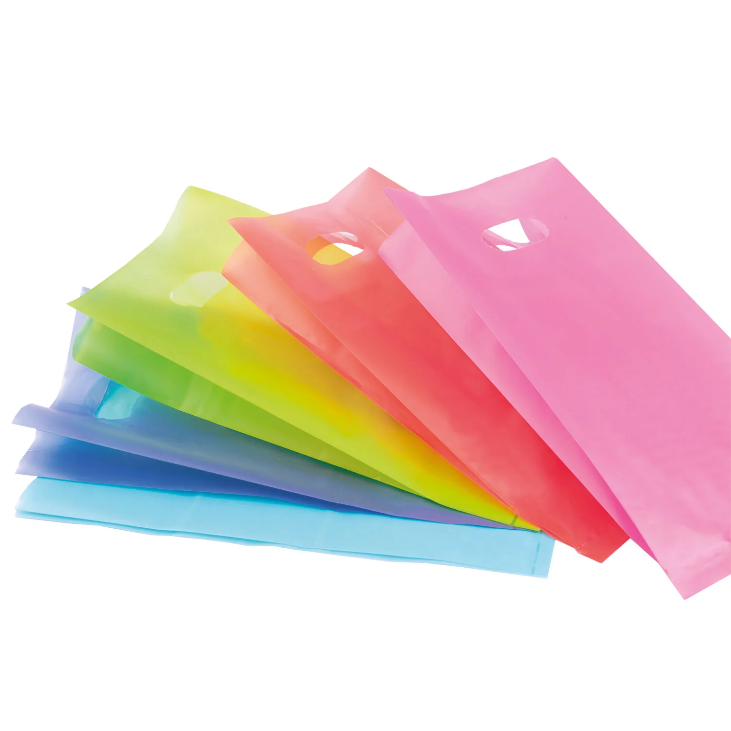 Shopper Plastica Colorata con Soffietto Mix - Image 2