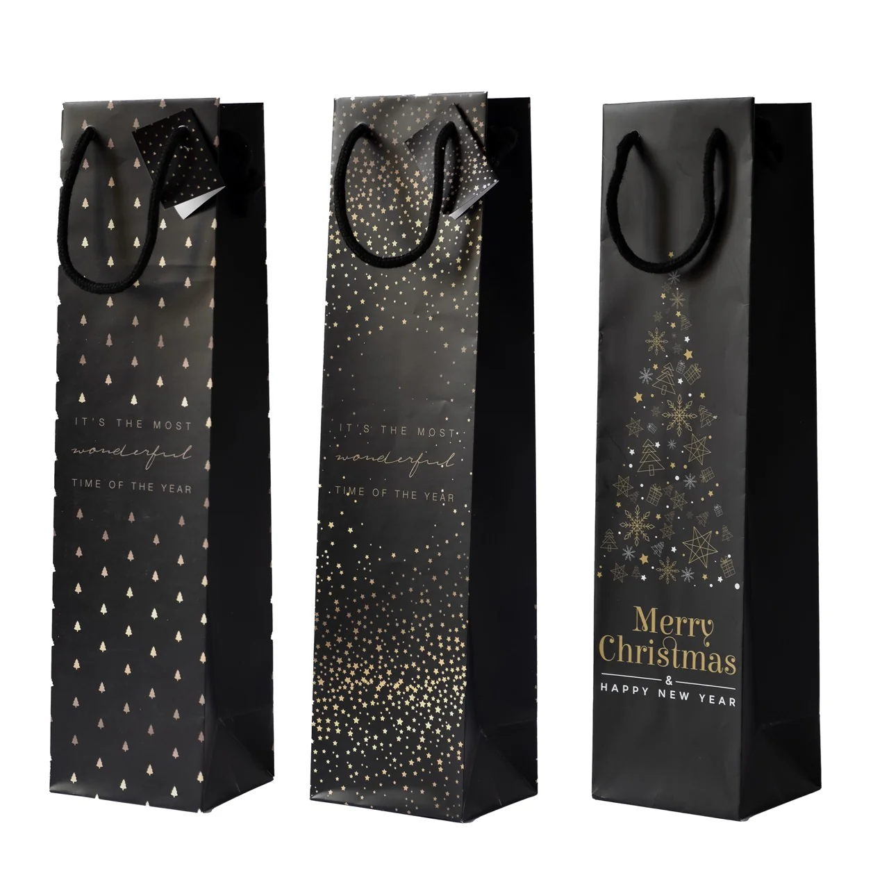 Shopper Wine Black Christmas