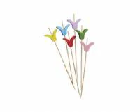 Spiedi in bamboo Flower di vari colori - Image 4