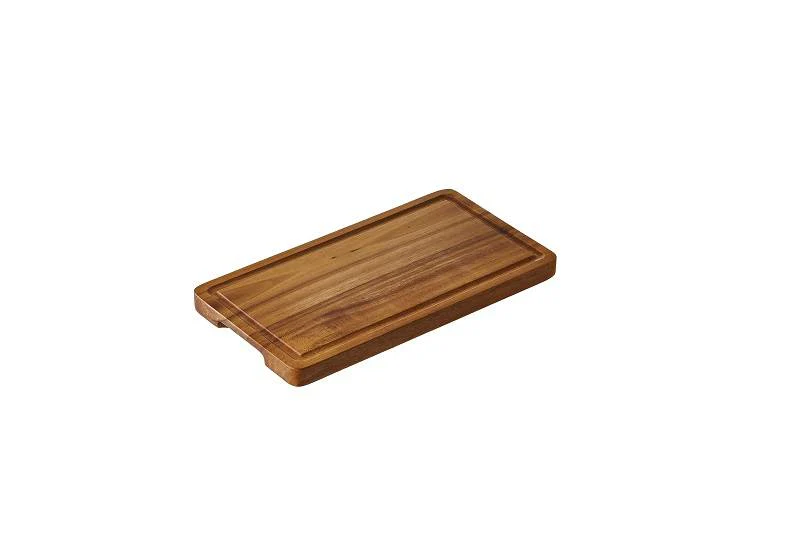 Tagliere in acacia con scanalatura