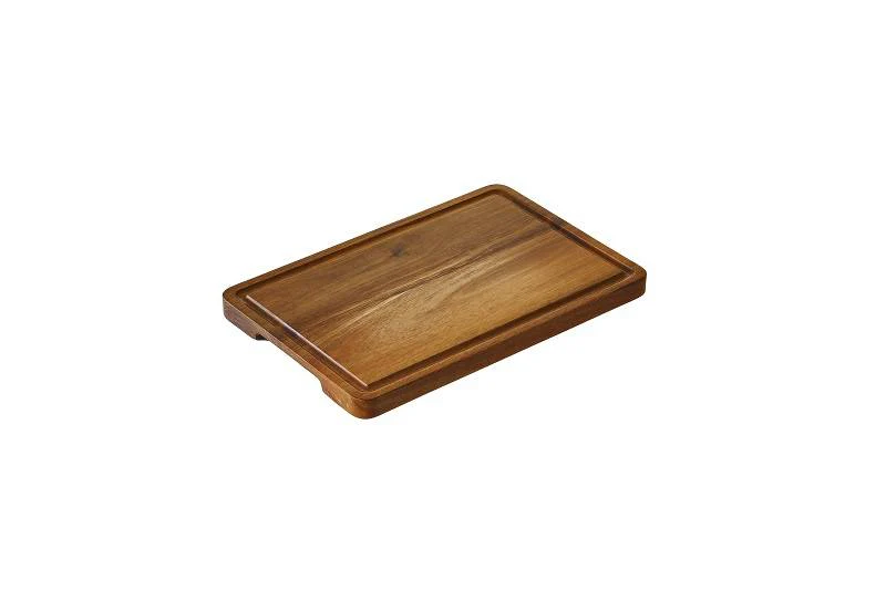Tagliere in acacia con scanalatura - Image 2