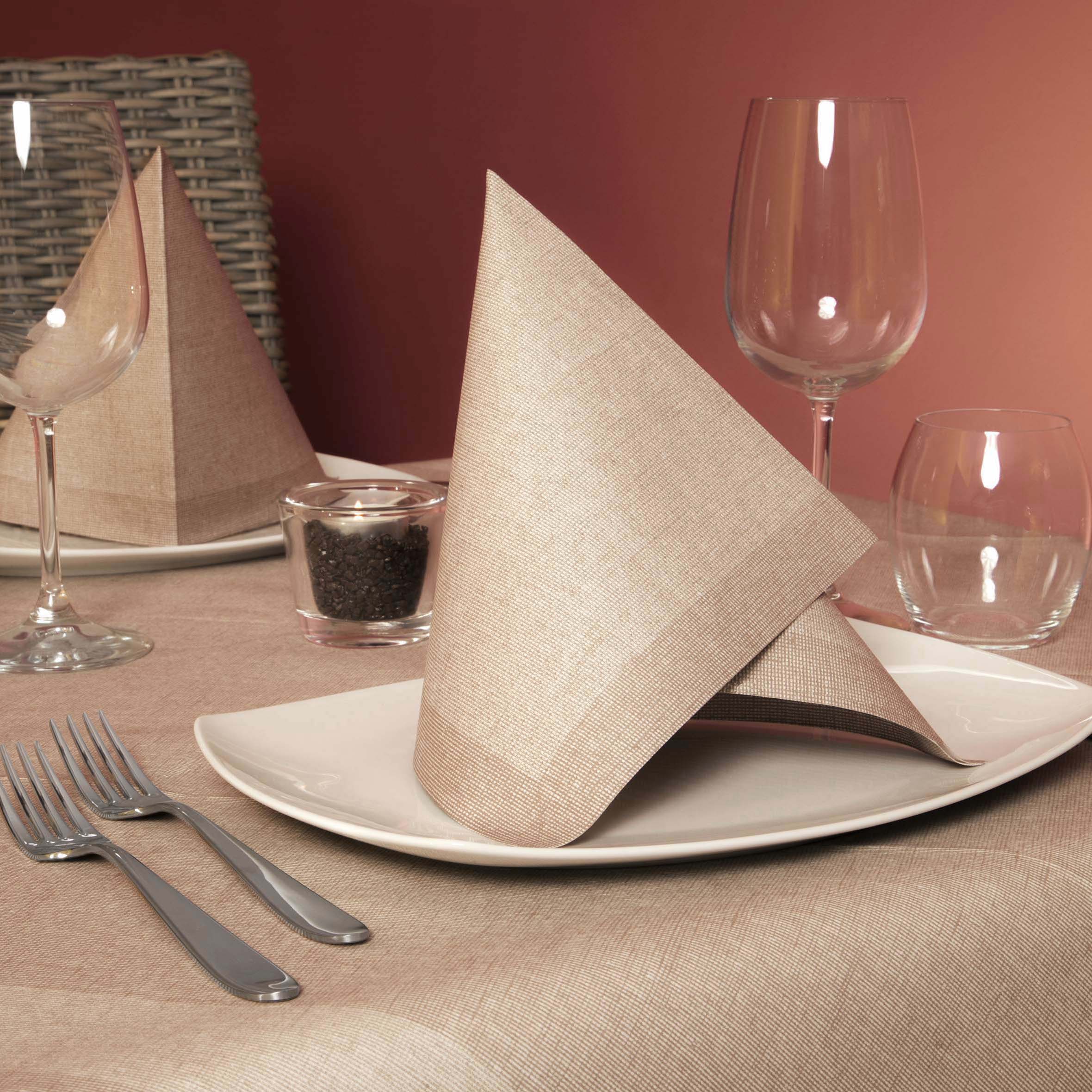 Tovaglia Plus Airlaid Juta Cappuccino - Image 2